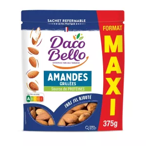 Amandes Grillées Sans Sel Ajouté Maxi Format 375g - Daco Bello