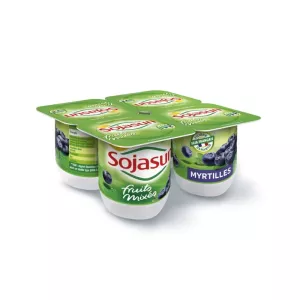 Yogurt ai mirtilli 4x100g - SOJASUN