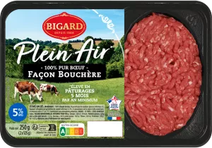 Hacksteak 5 % Mg nach Metzgerart 250 g – Bigard