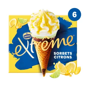 Cono di ghiaccio condorbet limone e verde 426g - Extreme