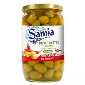 Olive verdi piccanti 655g - SAMIA