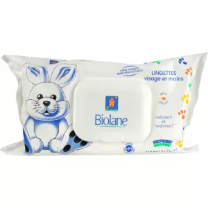 Lingettes bébé visage et mains x64 - BIOLANE