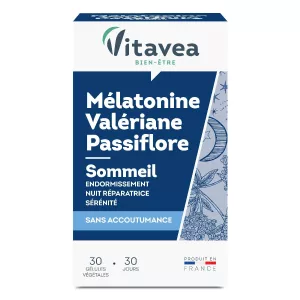 Complément alimentaire mélatonine valériane passiflore x30 - VITAVEA