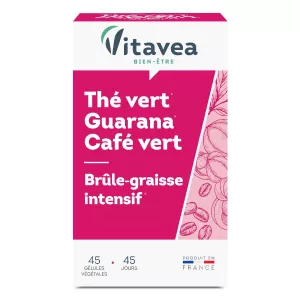 Complément alimentaire thé vert guarana café x45 - VITAVEA