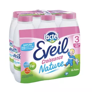 Lait bébé nature 3ème âge 6x1L - LACTEL
