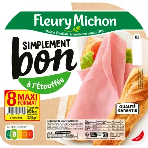 Einfach guter Schinken, 8 Scheiben -FLEURY MICHON