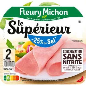 Jamón Guisado Superior, 2 Rebanadas - FLEURY MICHON