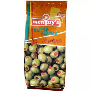Olives farcies aux poivrons 150g - MENGUY'S