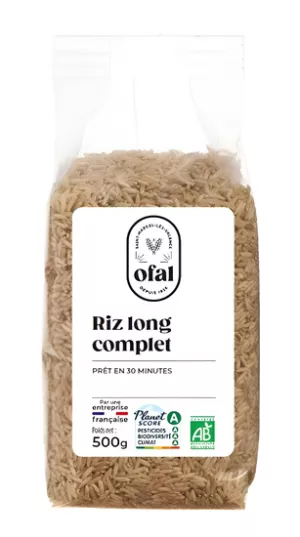 Riz Long Complet Bio 500g - OFAL