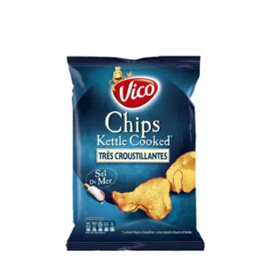 Chips Kettle Cooked Sel de Mer ، 120g - VICO