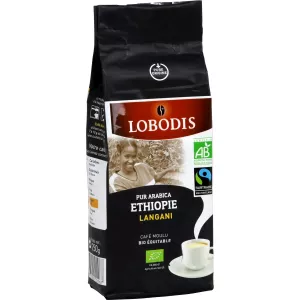 Café moutu bio ehiopie langani pure arabica 250g - LOBODIS