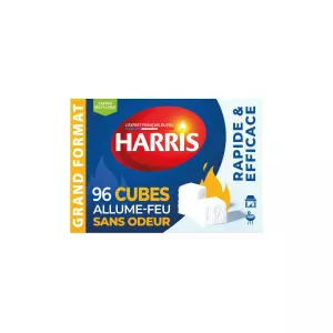 Allume-Feu Sans Odeur 96 Cubes - HARRIS