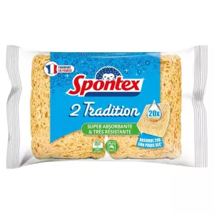 Eponge Super Absorbante Et Très Résistante 2 Tradition X2 -  Spontex