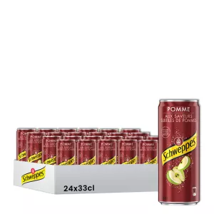 Soda Pomme 33cl fr x24 Slim - SCHWEPPES