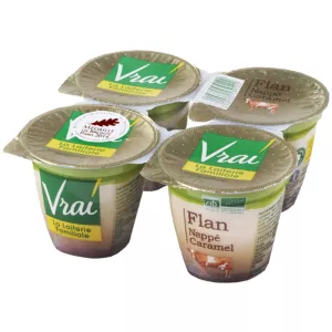 Cobertura de Flan de Yogur y Caramelo 4x125g - Vrai