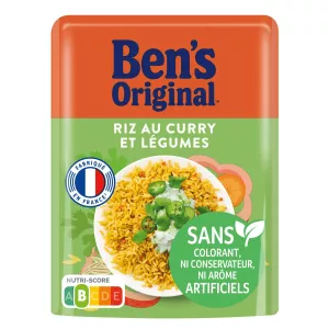 Eleza mchele wa microwave na curry na mboga 220g - BEN'S ORIGINAL
