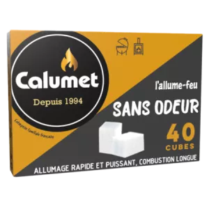 40 Cubes Allume Feu Ss Odeur