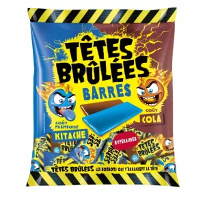 ラズベリー/コーラ味 キャンディーバー 200g - TÊTES BRÛLÉES