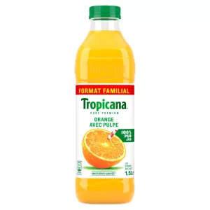 1.5L लुगदी के साथ संतरे का रस - TROPICANA