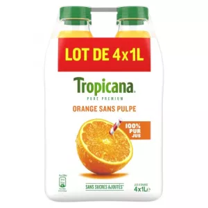 Nước cam ép mà không có nước ép 4x1L nguyên chất - TROPICANA