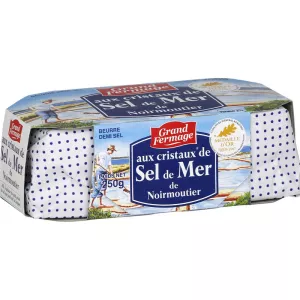 Halbgesalzene Noirmoutier-Butter 250 g - GRAND FERMAGE