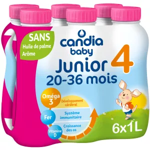 Lait bébé Liquide dès 20 mois 6x1L - CANDIA BABY