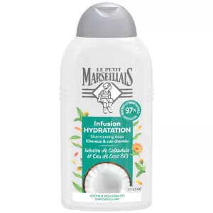 Shampoing Hydratation Légèreté, Cheveux déshydratés, Coco, Bio 250ml - LE PETIT MARSEILLAIS