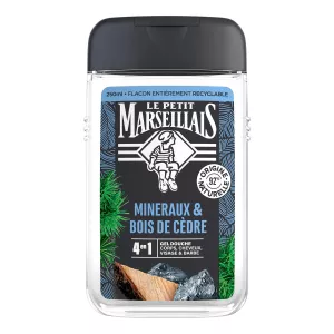 Gel doccia per uomo, minerali 4 in 1 e legno di cedro 250 ml - Le Petit Marseillais