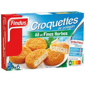 Poisson pané croquettes ail et fines herbes - FINDUS
