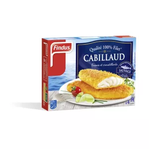 Filets panés de cabillaud 400g - FINDUS