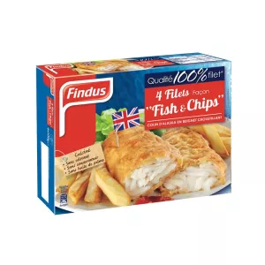 Hake fillets fish&chips style 400g - FINDUS
