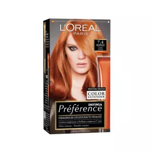 Colore permanente per capelli 7.4 Dublin Intense Copper Mango Preferenza - L'oreal