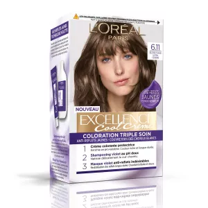 Color de cabello 6.11 Rubio Oscuro Ultra Ceniza Triple Cuidado - L'ORÉAL