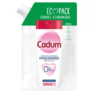 Hypoallergenic Shower Gel Refill 0% 500ml -  CADUM