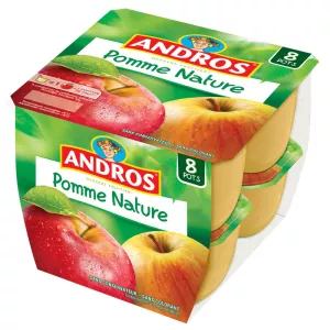 Natural Appleは8x100gをコンポートします - ANDROS