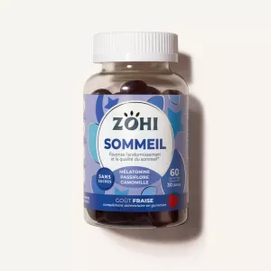 फूड सप्लीमेंट स्लीप स्ट्रॉबेरी फ्लेवर पिल बॉक्स 30 दिन, 180 ग्राम - ZOHI