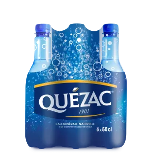 天然起泡矿泉水 6x50cl - QUEZAC