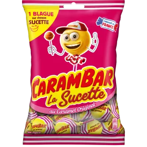 Carambar Sucettes Caramel; 156g - CARAMBAR