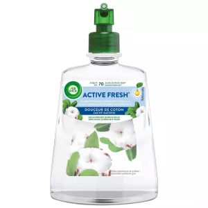 Recharge pour spray automatique sans gaz Active Fresh 24/24 Douceur de coton 228ml - AIRWICK