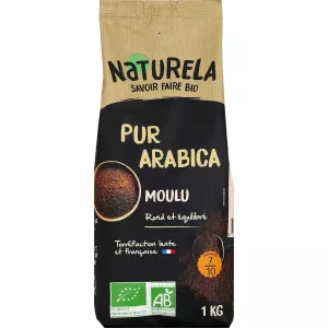 1kg Cafe Moulu Pur Arabica Bio