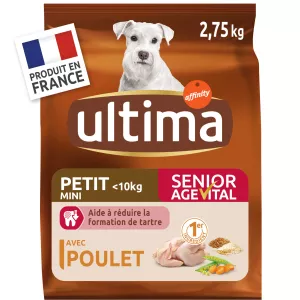 Mini Ração Para Cachorro Sênior Com Frango 2,75g - Ultima