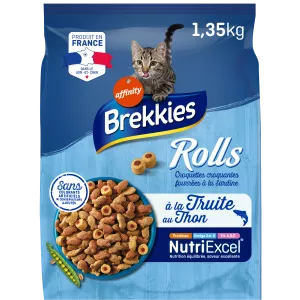 Croquettes Pour Chat Adulte à La Truite & Au Thon 1,35kg - Brekkies