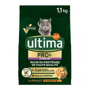 Kroketten Voor Gesteriliseerde Volwassen Katten Met Kip 1,1kg - Ultima