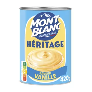 Crème Dessert Vanille Héritage 420g - MONT BLANC