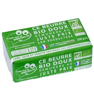 Bơ hữu cơ mềm 82% 250g - C'EST QUI LE PLUS FORT