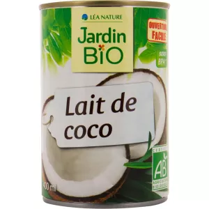 Lait de coco BIO 400ml - JARDIN BIO