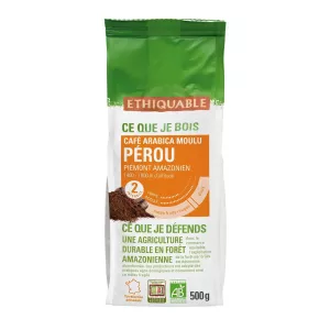 Café Moulu Pur Arabica Perou Bio 500g - Ethiquable