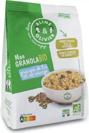 310g Granola Graines Lin Bio