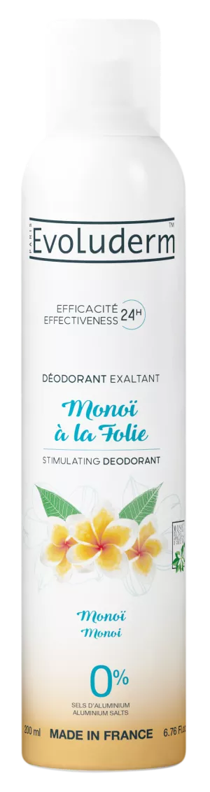 Monoi Belebendes Deodorant à La Folie 200 ml - Evoluderm