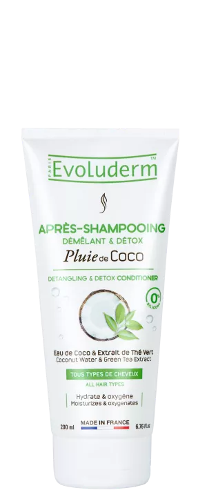Après-shampooing Démêlant & Detox Pluie De Coco 200ml - Evoluderm